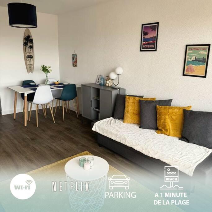 Cap Ocean Appartement T2 Cosy Avec Balcon A 1 Min De L'Ocean Capbreton Exterior photo